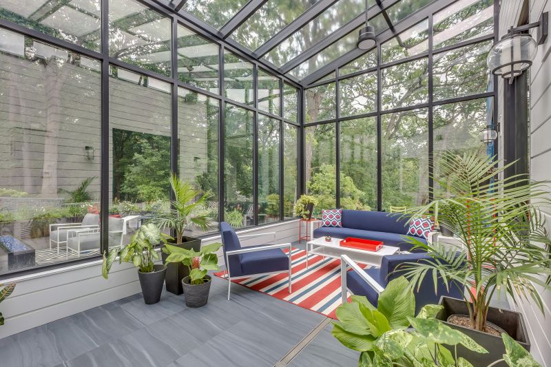 Sunroom with Deck